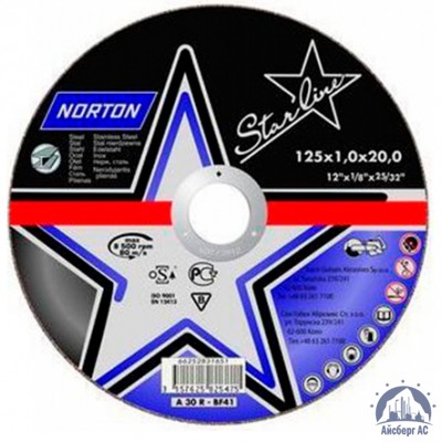 Диск отрезной по металлу 125х1,6x22,23 мм NORTON STARLINE купить в Луганск