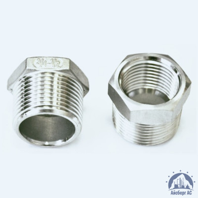 Футорка нержавеющая DN 40х32 1 1/2"-1 1/4" 48,3х42,4 мм AISI 316 НР-ВР